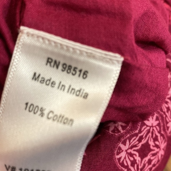 Coldwater Creek Pink Ombré Tiered Lined Broomstick Cotton Elasticated Waist M - Picture 5 of 7